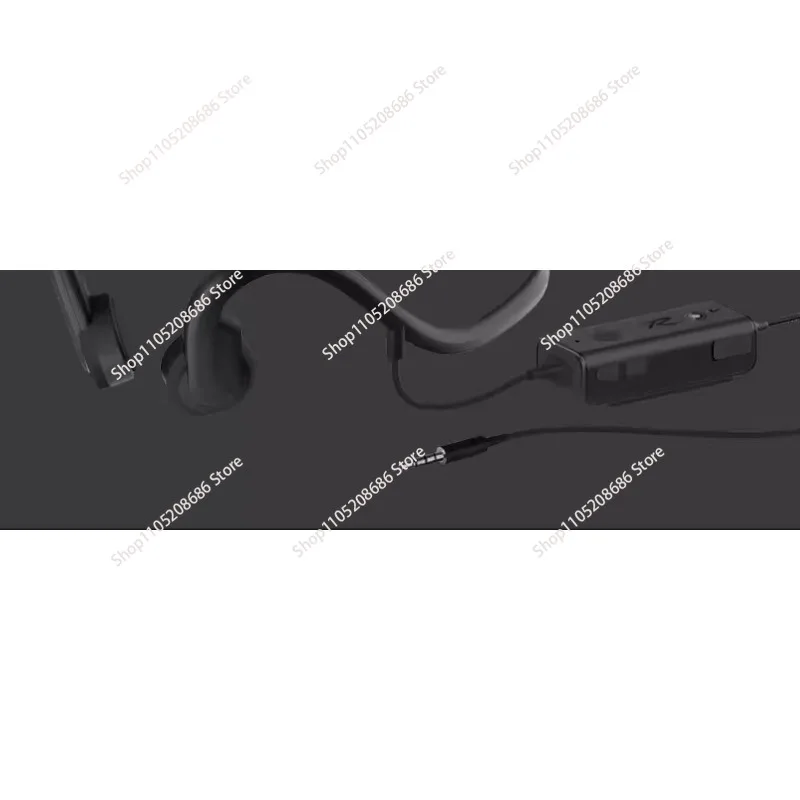 Bone Conduction Headphones Wired  Waterproof Sport Headset with Noise Reduction Mic Charging Box Indoor Outdoor Use