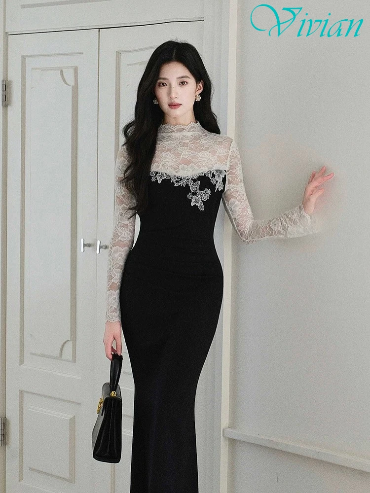 Personalizado sereia tripulação pescoço elegante gracioso vestido de noite clássico delicado vestidos de celebridades moderno vestido de festa de alta qualidade