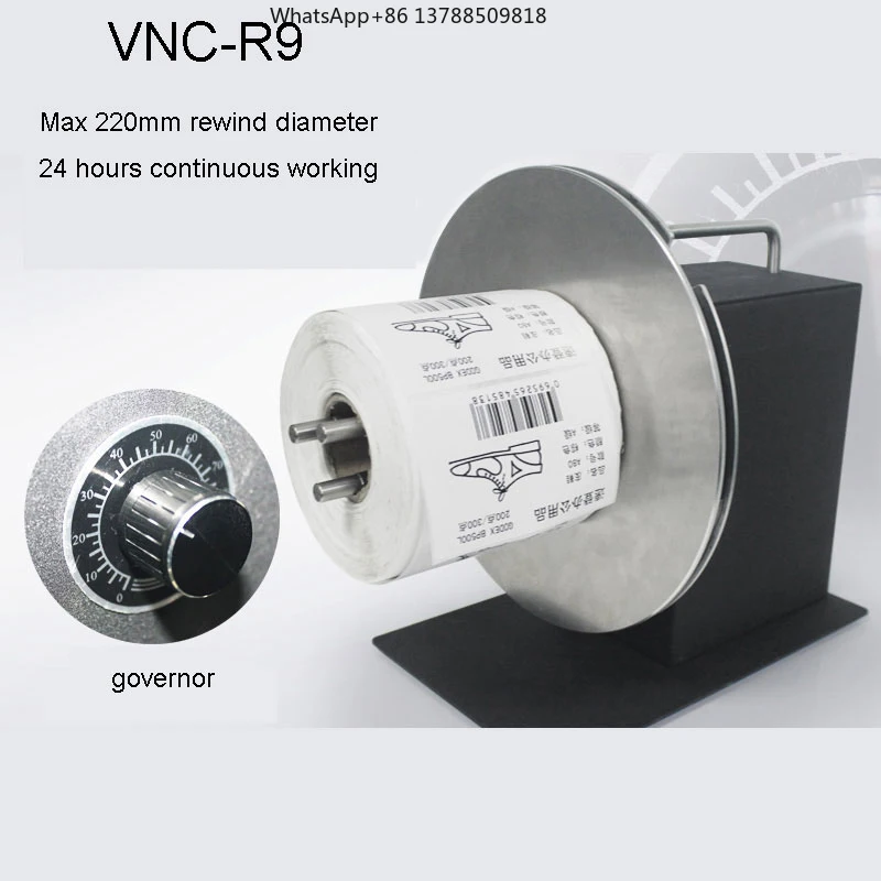 Vinica R7 R9 Label Roll Rewinder 200mm Label Winder Rewinding Machine with Label Counter