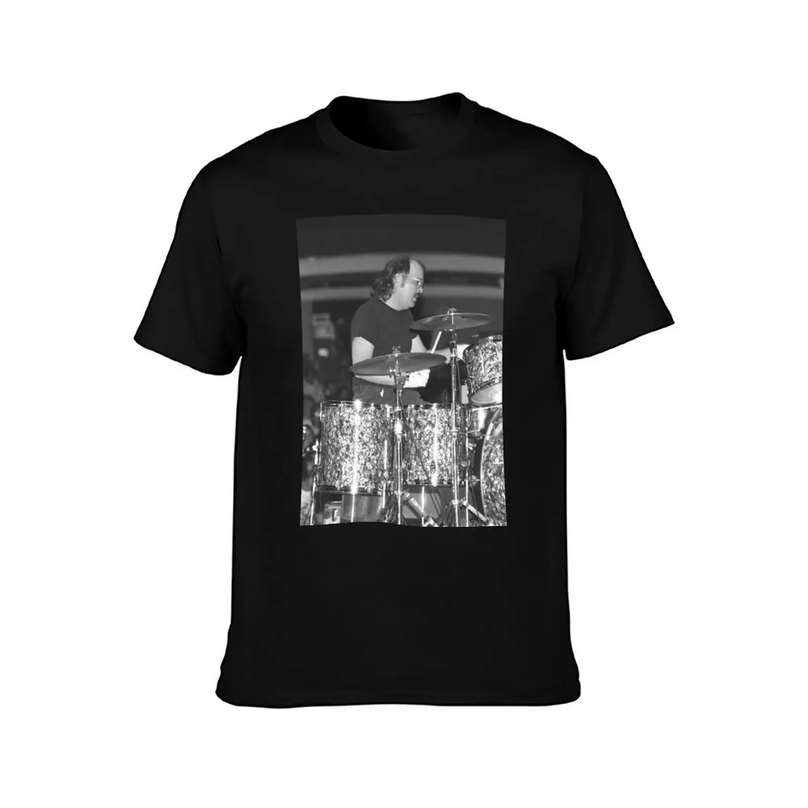 Bun E. Carlos BW Photograph T-Shirt Urban Casual Loose Fit Tee T-Shirt
