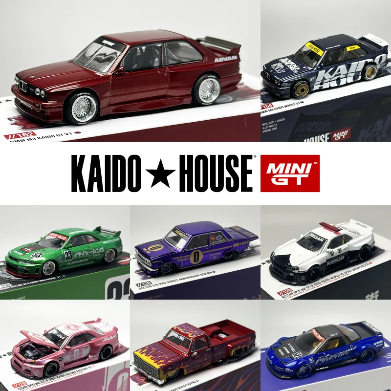 MINIGT Kaido House M3 E30 089 129 R34 R33 NSX EF 126 108 alloy car
