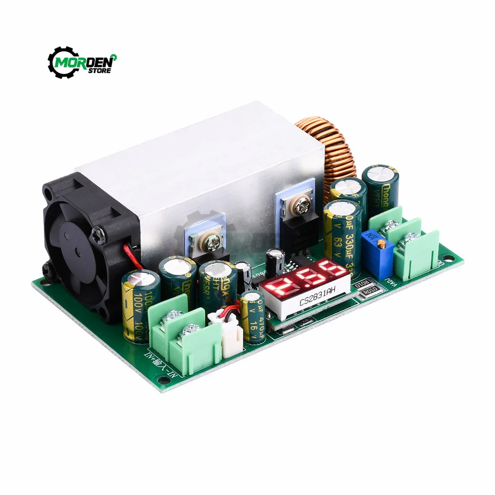 

DC-DC DC12-80V High Power 600W Adjustable Step-down Board Inverter Buck Converter With Voltage Display With Fan Power Supply