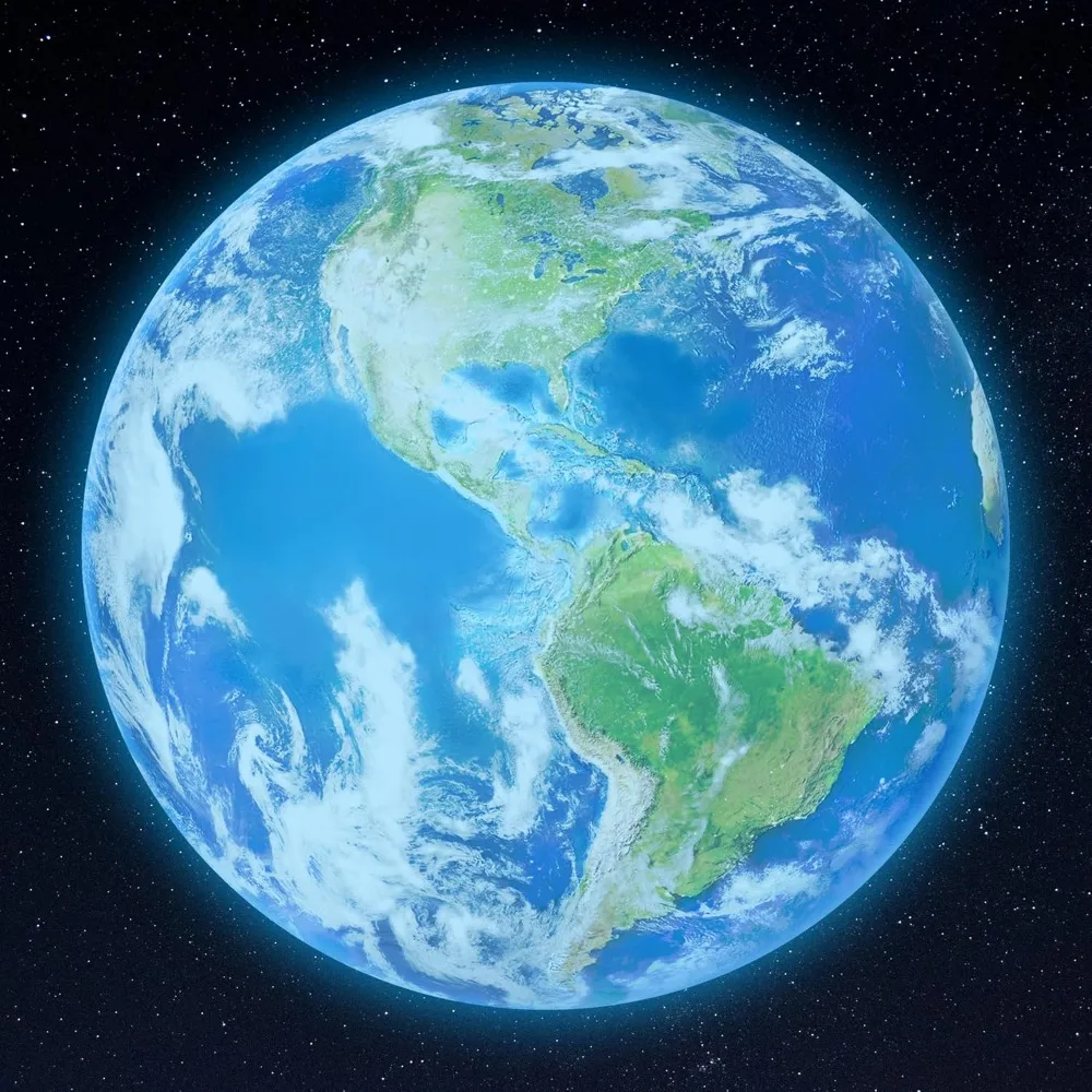 

Glow in The Dark Earth for Ceiling, Wall Sticker, Bedroom Wall Decal, Sticky Fluorescence Earth, Gift for B