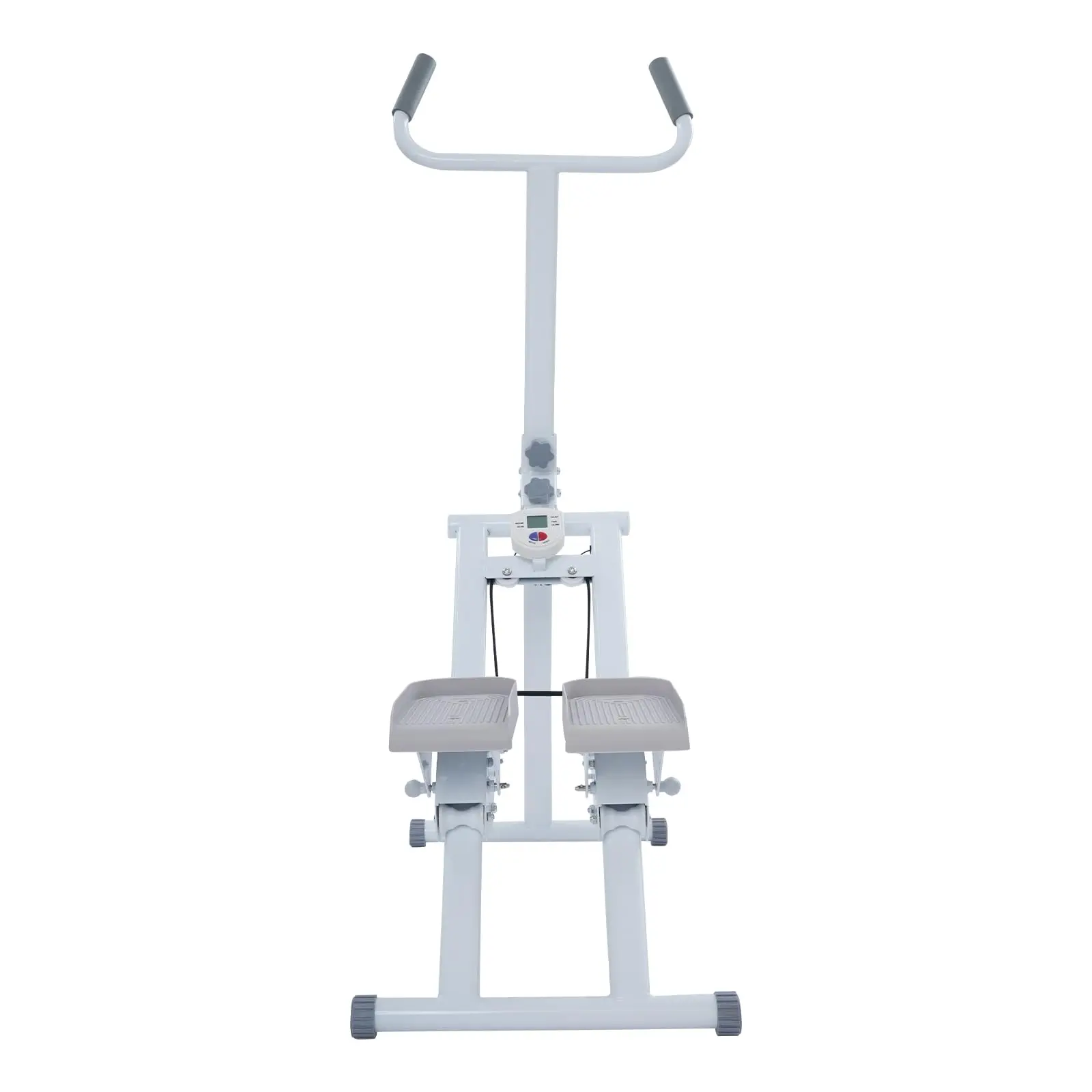 Foldable Stair Stepper with Handlebars, Vertical Climber Machine for Home Gym, Compact Full-Body Climbing Trainer