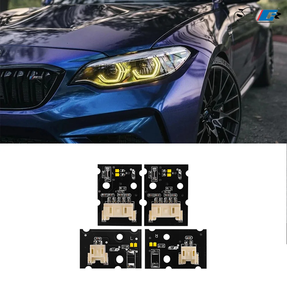 

2018-2021 Year F87 M2 Yellow DRL Modules For BMW F23 F22 LCI M240i 230i M2 218i Full LED Headlight DRL Daytime Light Angel Eye