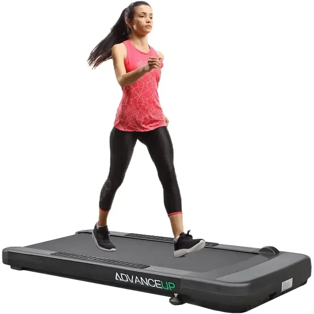 Compact Electric Treadmill for Desk, Standing Desk Compatible, 3 Workout Modes & 12 Auto Programs, Cardio Exercise Machine, Blac