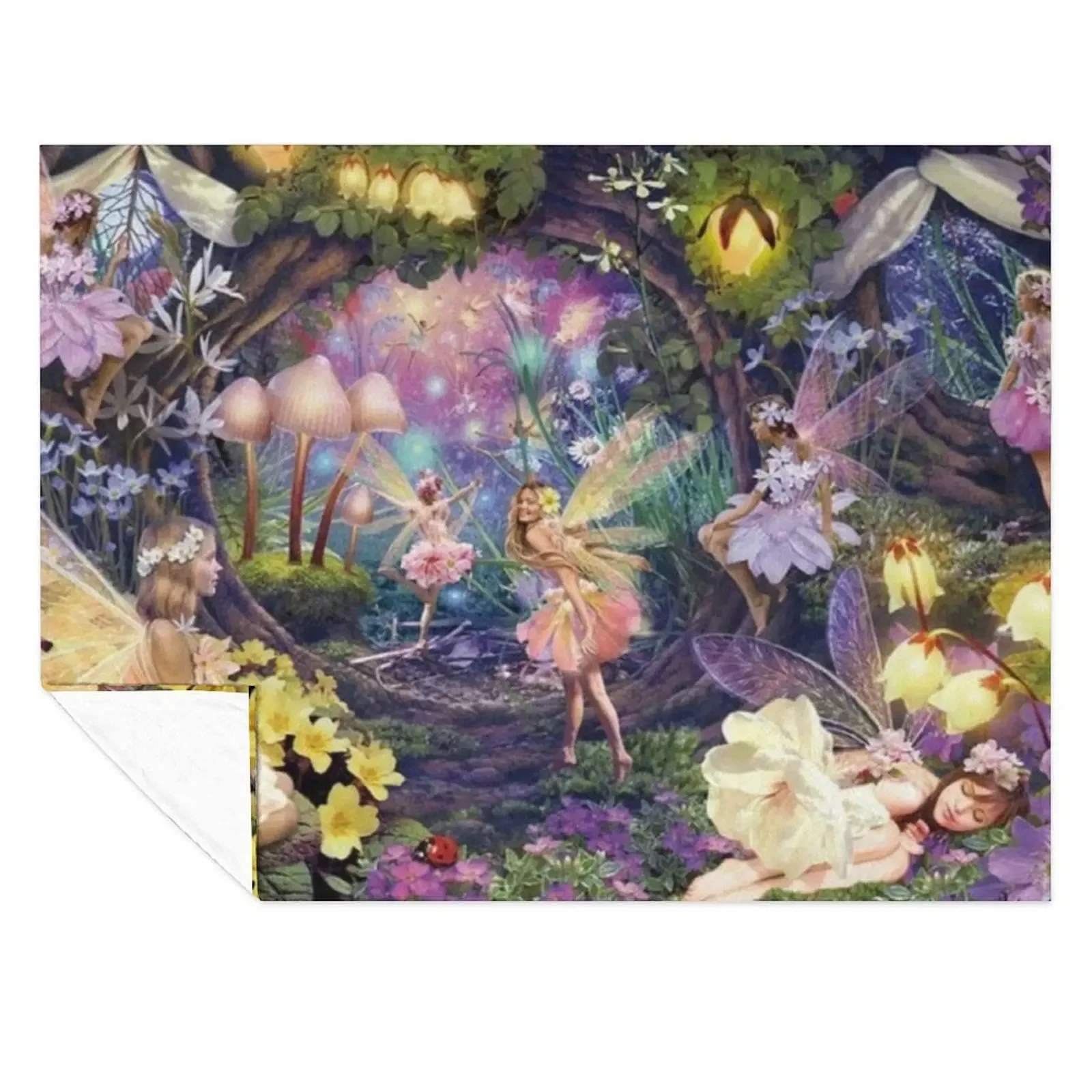 

Flower fairies Throw Blanket Multi-Purpose Winter beds Luxury St For Baby Blankets