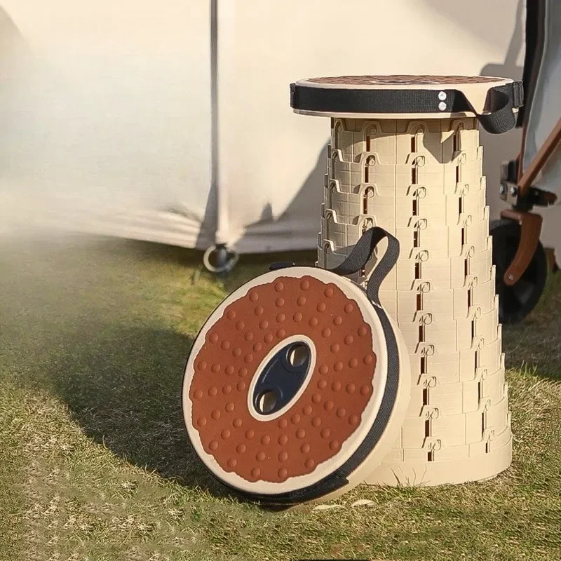 

Портативный складной мягкий резиновый телескопический стул с регулируемой высотой для уличного мотоцикла, термоусадочный стул, шпилька для лошади