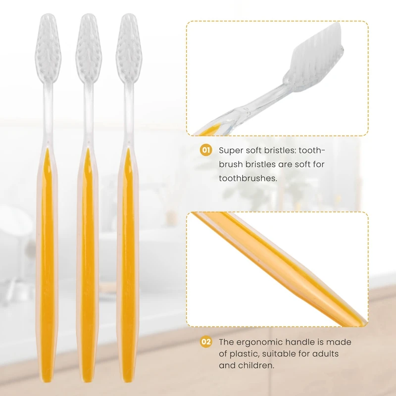 Brosses à dents de voyage emballées intégralement pour adultes ou enfants, produits de toilette, poulet, 100