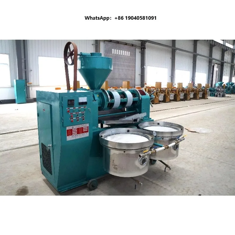 YZYX120WZ High Output Cold & Hot Pressing Oil Press Machine for Sesame Peanut Sunflower Seeds-Semi-Automatic 270kg/h Capacity