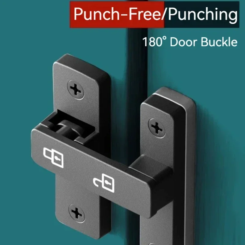 قفل الباب 90/180 درجة الحظيرة الترباس يلقي الفولاذ المقاوم للصدأ هوك مزلاج نافذة أقفال خزانة سهلة التركيب مزلاج انزلاق بوابة الأجهزة #5