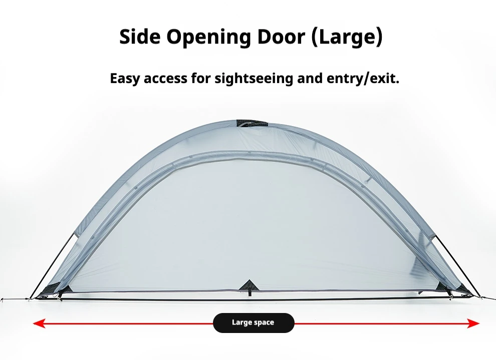 ASTA GEAR Yunshan 1-Doppelschichtzelt – Ultraleichtes, mit Silikon beschichtetes Einzelzelt für Bergsteigen, Wandern und Schneemontage – Detail 6