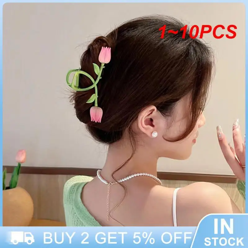 1 ~ 10 Stuks Metalen Haarklauw Bloemen Voor Vrouwen Haaraccessoires Geometrische Haai Clip Holle Hoofddeksels Vintage Haarspeld Elegant