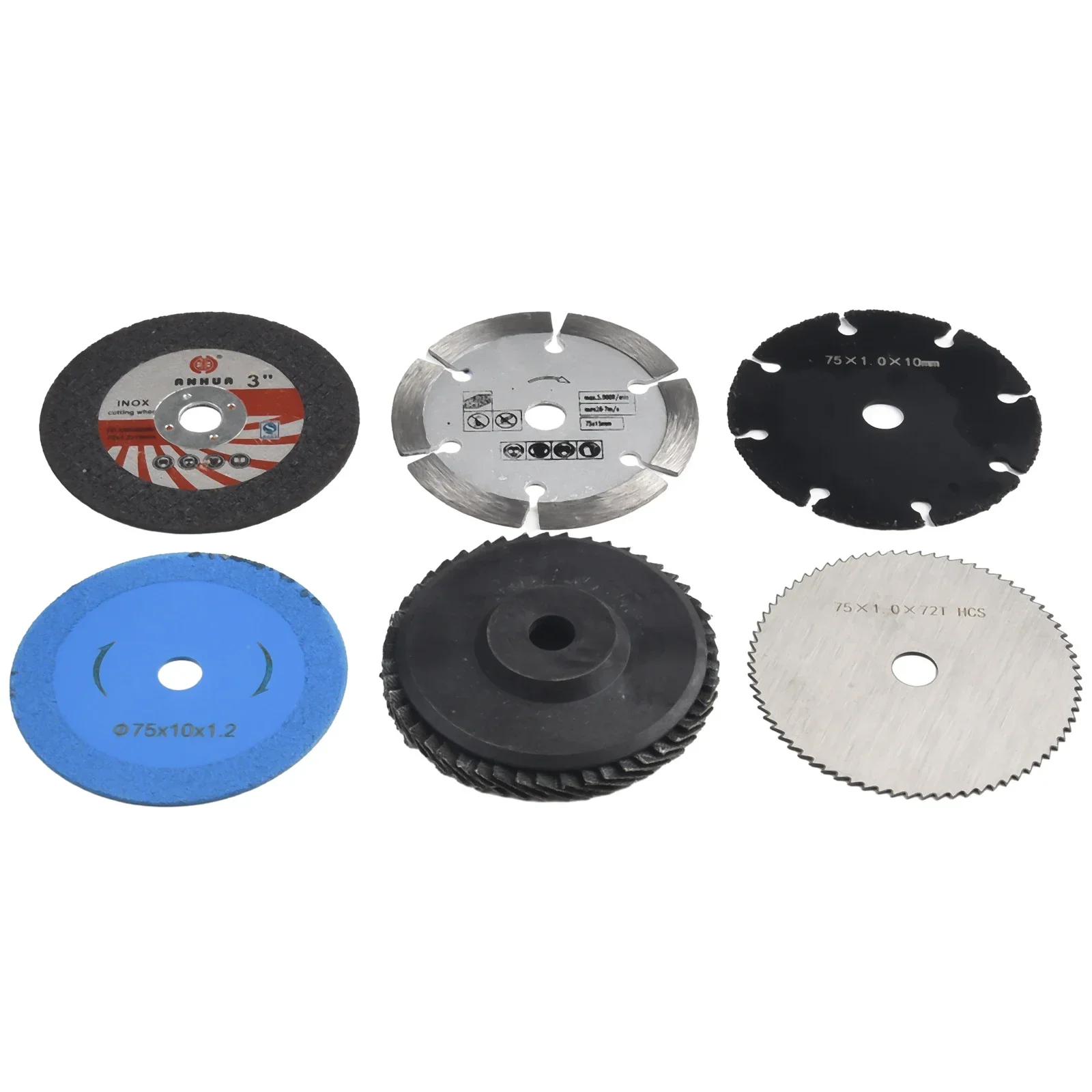 None Attachment Angle Grinder Resin Steel Stone Sanding Disc HSS Saw Blade Polishing Disc Carbite Cutting Disc