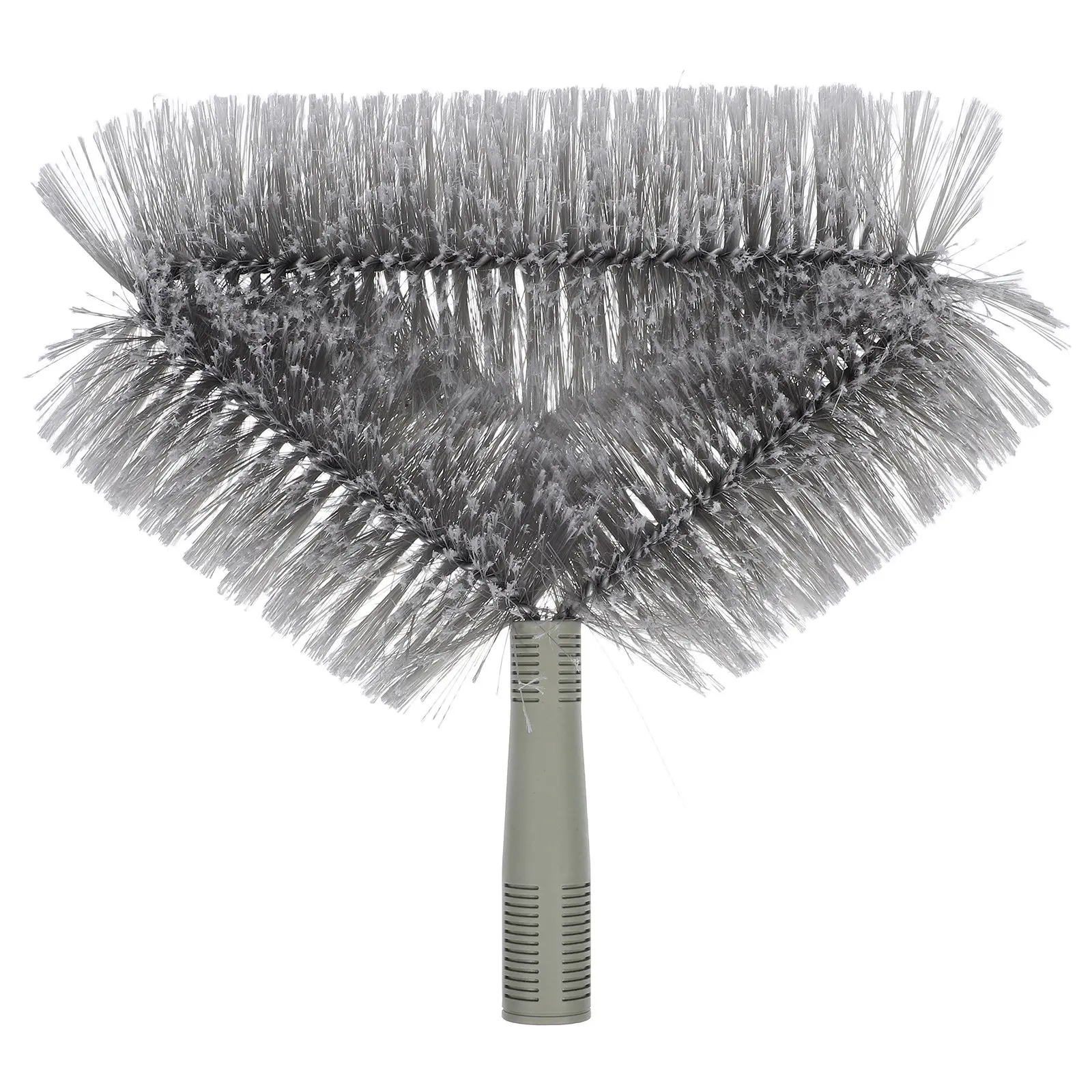 Replaceable Soft Bristle Broom Head with Extended Fibers for Hard to Reach Areas Wall Edges Ceiling Cobweb Removal Home Office