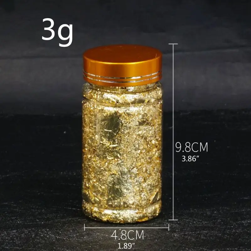 Imitation Gold Foil Flakes Metallic Leaf for Nail Art Painting Crafts and Resin Dropshipping