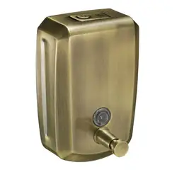 Antique Bathroom Liquid Soap Dispenser 500/800/1000ml Wall Mounted Soap Pump Stainless Steel Hand Soap Shampoo Dispenser Black