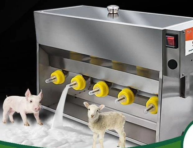 Feeding device for piglets and lambs, automatic nursing machine for animals, stainless steel double-sided constan