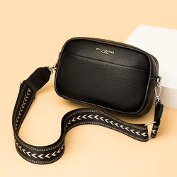 New Vintage Crossbody Cowhide Cell Phone Shoulder Bag Genuine Leather Messenger Bags Fashion Daily Use For Women Wallet HandBags