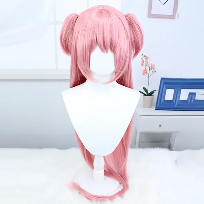 

“Puella Magi Madoka Magica” Yui Makino Wig — Pink Long Hair for Comic Con Cosplay, Synthetic Fiber, Heat-Resistant Wig