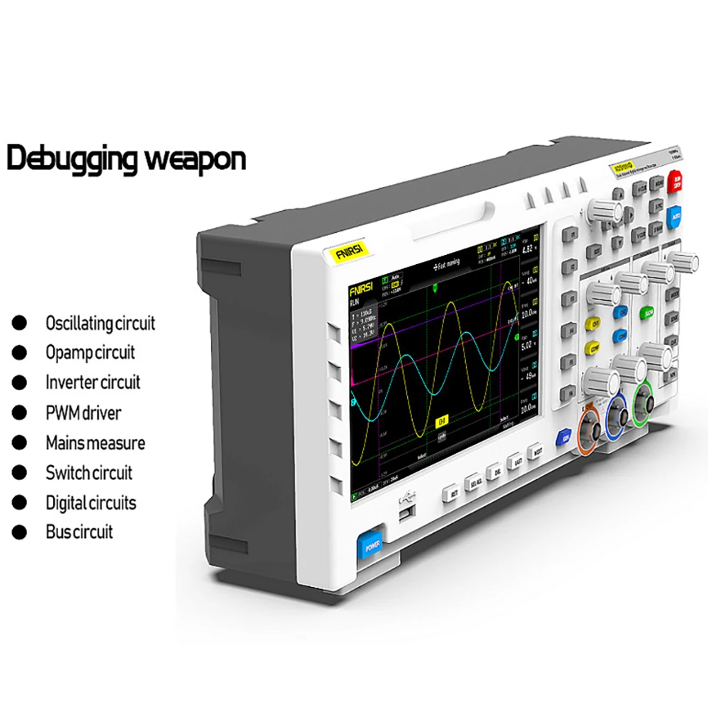 Tavolo oscilloscopio digitale USB 1014D 2 In 1 generatore di segnale di ingresso a doppio canale 1GSa/s frequenza di campionamento 100MHz * 2