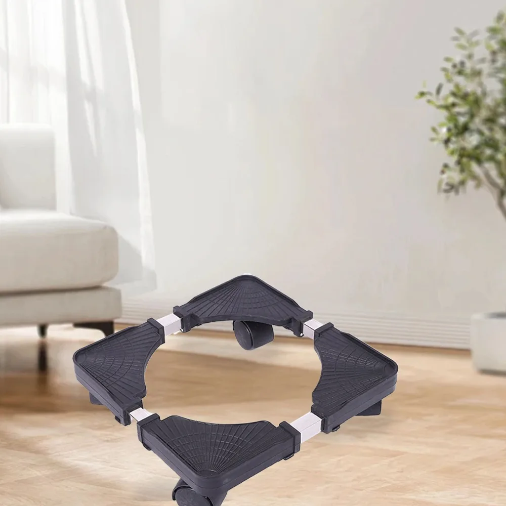 Adjustable size Mobile Bracket With casters Heighten design Moving Base Universal fit Rollable Holder Base Flower pot holding