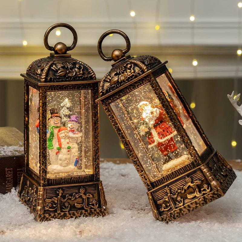 Christmas Wind Lights,Music Box,Glowing Crystal Ball Lighting,Decorated By Santa Claus As Gifts for Friends,Teenagers,and Adults