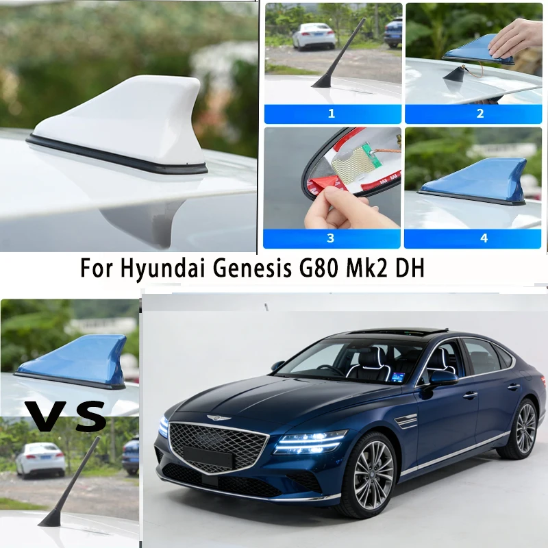 

For Hyundai Genesis G80 Mk2 DH Car Trunk Anti-Collision Reflective Warning Safety Tape 1Pcs Auto Rear Bumper Protector Sticker