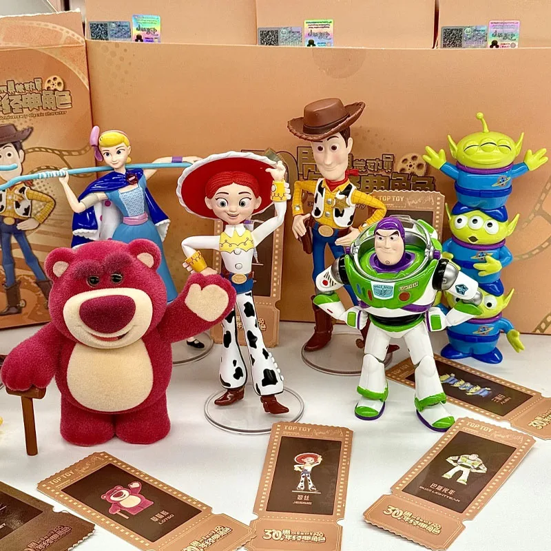 Disney Toy Story 30th Anniversary Classic Character Blind Box  Figure Anime Buzz Lightyear Woody Jessie‌ Alien Lotso Shepherdess