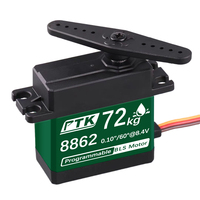 70KG Digital Steering Servo High Torque Waterproof Metal Gear Brushless RC Servo Motor for 1/8 1/10 RC Car Boat Crawler, 180°