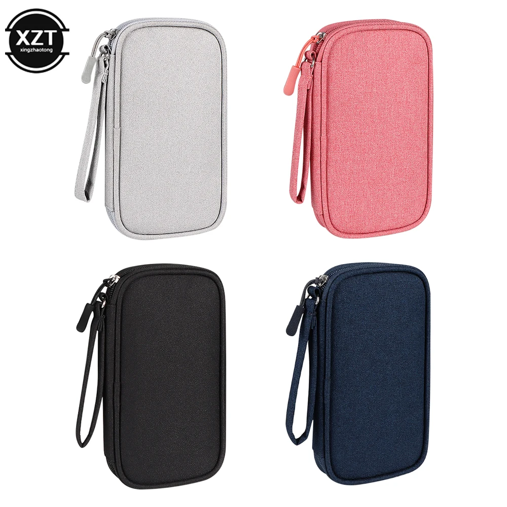 1pcs Portable Power Bank Bag USB Digital Cables Wires Organizer Hard Disk Mobile Power Protection Storage Bag