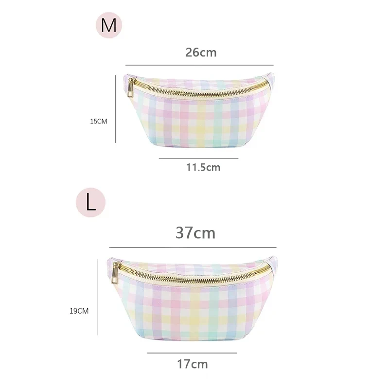 Nylon waterproof bow fanny  waist bag, chest bag, crossbody bag, outdoor sports storage bag, daughter mother parent-child style