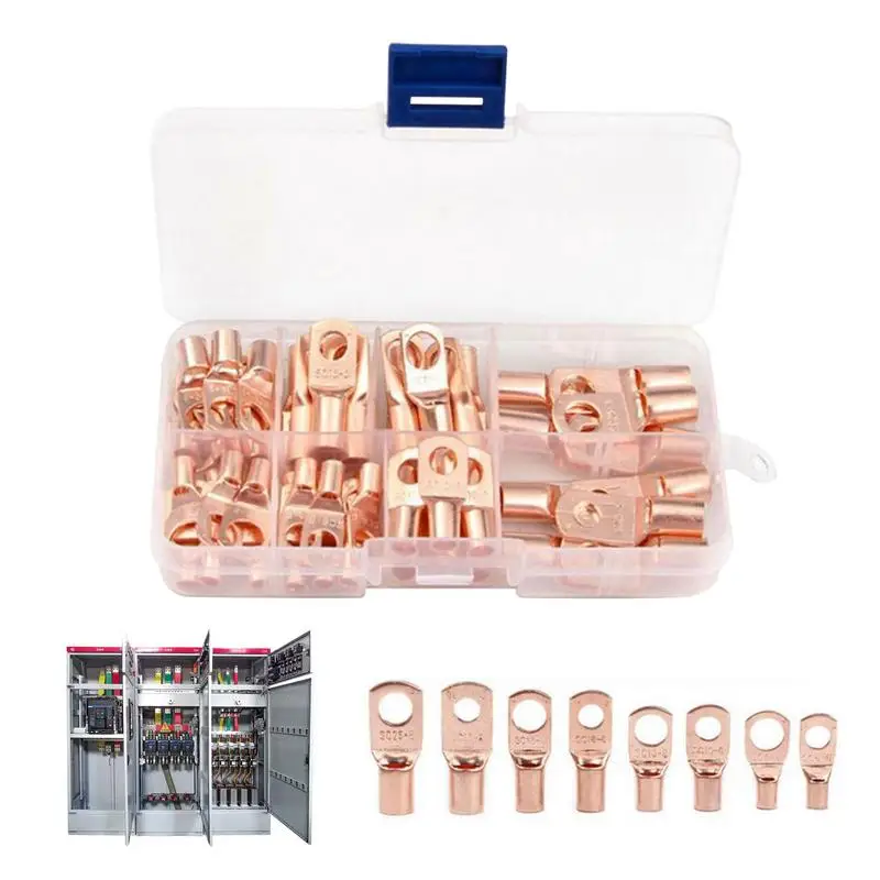 

Terminal Connector Set Terminals For Electrical Cables 60X Screw Terminal Connector Kit For Marking Electrical Cables Tin-Plated