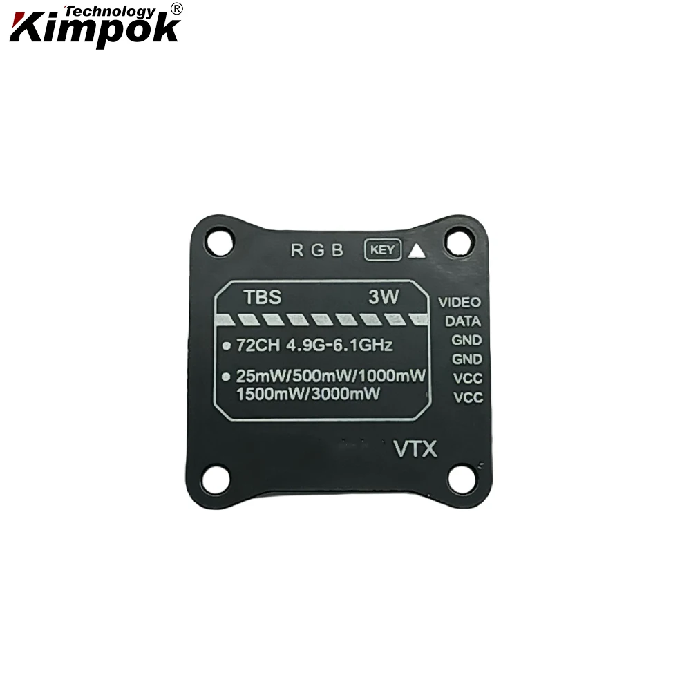 

4.9G-6.1G 3W Wireless Video Transmitter 5.8G FPV VTX 3W RF Power Drone VTX Ultra Long Transmission