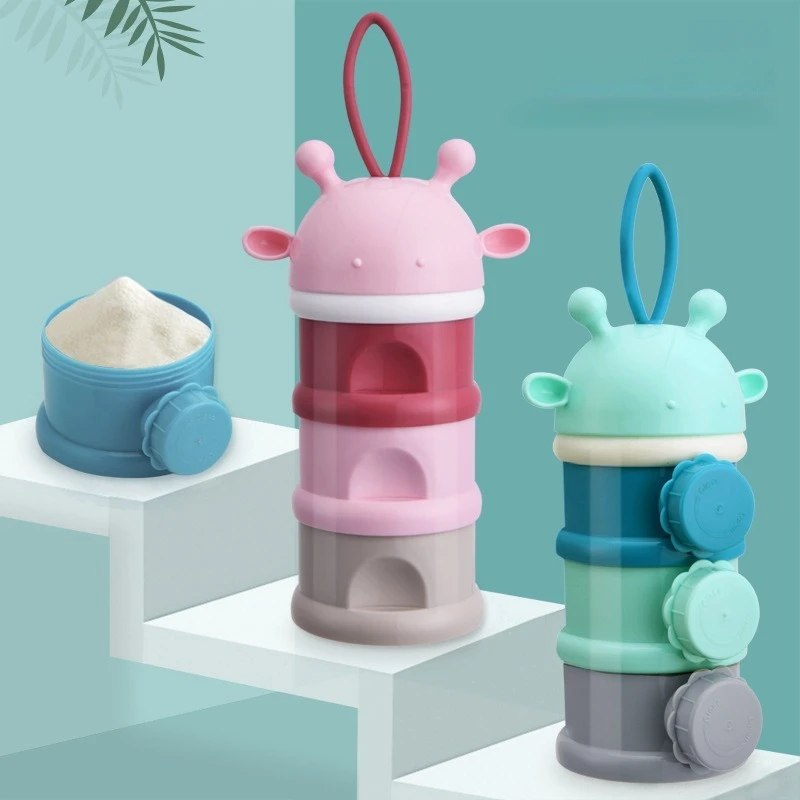 

Портативный контейнер для детских смесей, герметичный влагонепроницаемый контейнер для сухого молока, банка для хранения детского рисового пюре