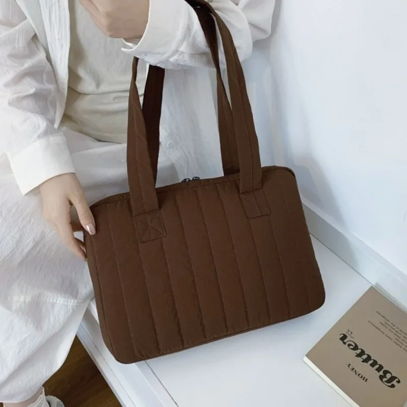 Ins حقيبة كمبيوتر محمول بسيطة بلون واحد متعددة الأغراض للركاب IPad حافظة واقية لجهاز ماك بوك اير 13 بوصة حافظة كمبيوتر محمول على الكتف