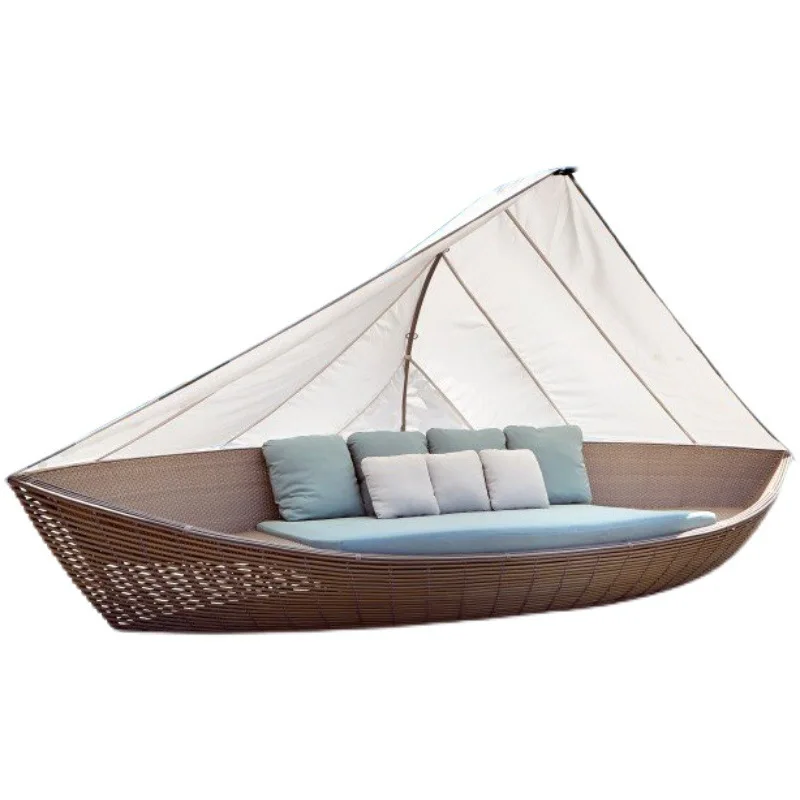 Outdoor beach bed leisure outdoor homestays, villas, hotels, clubhouses, resorts, sailboats, sunshade sofas, beds