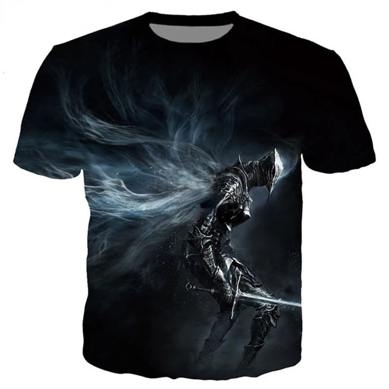 Summer Dark Souls T-Shirts Game 3D Print Streetwear Men Women Casual Fashion Oversized T Shirt Harajuku Kids Tees Tops Clothing