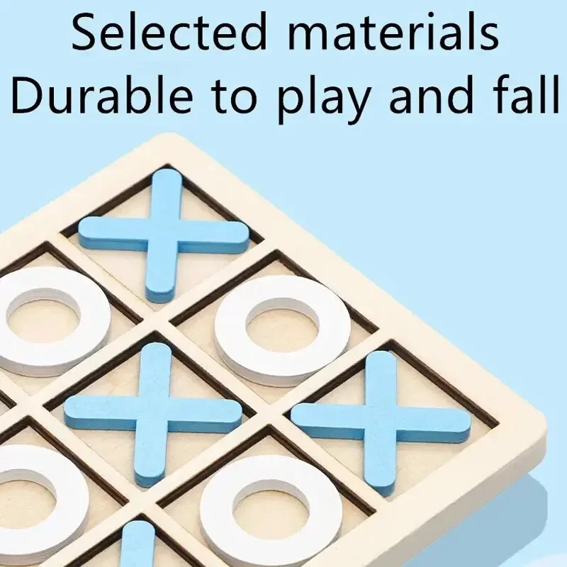 Tic Tac Toe 게임 조기 교육 장난감 클래식 보드 게임 연습, 손 눈 조정 몬테소리 게임, 소년 소녀용