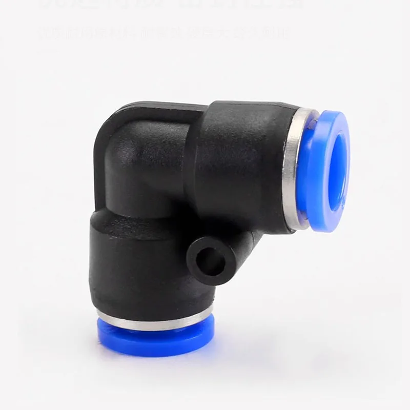 20/100/500pcs Pneumatic Fittings PV series 4 6 8 10 12MM OD L Type Flow Speed Tube Plastic Quick Degree Elbow Air Connectors