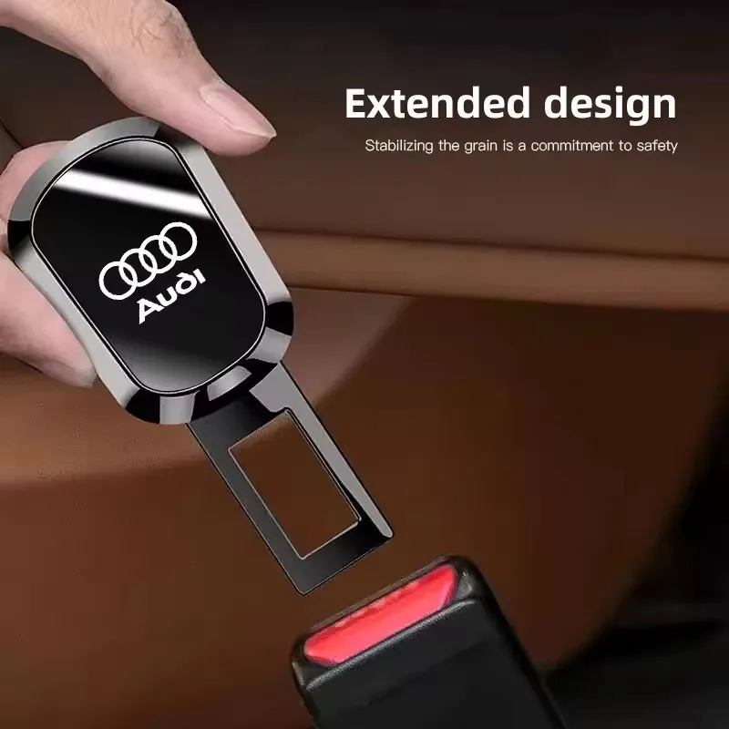 Auto-Emblem Sicherheitsgurt-Verlängerungsklammer für Audi A1 A3 8V A4 B5 B6 B7 B8 A5 A6 C5 C6 C7 A7 A8 Q2 Q3 Zubehör