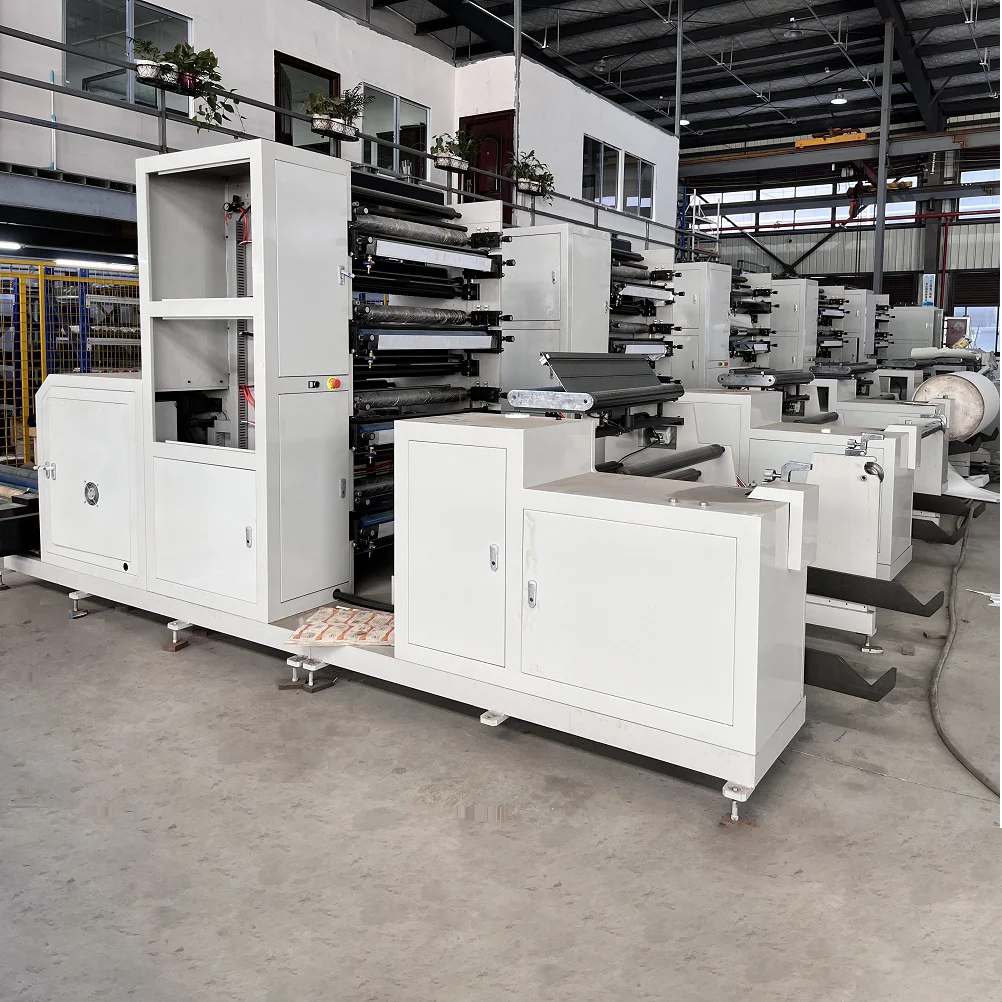 Flexo Printing Machine Vertical Compact Structure Easy Installation Flexo Press for Small Printing Workshop