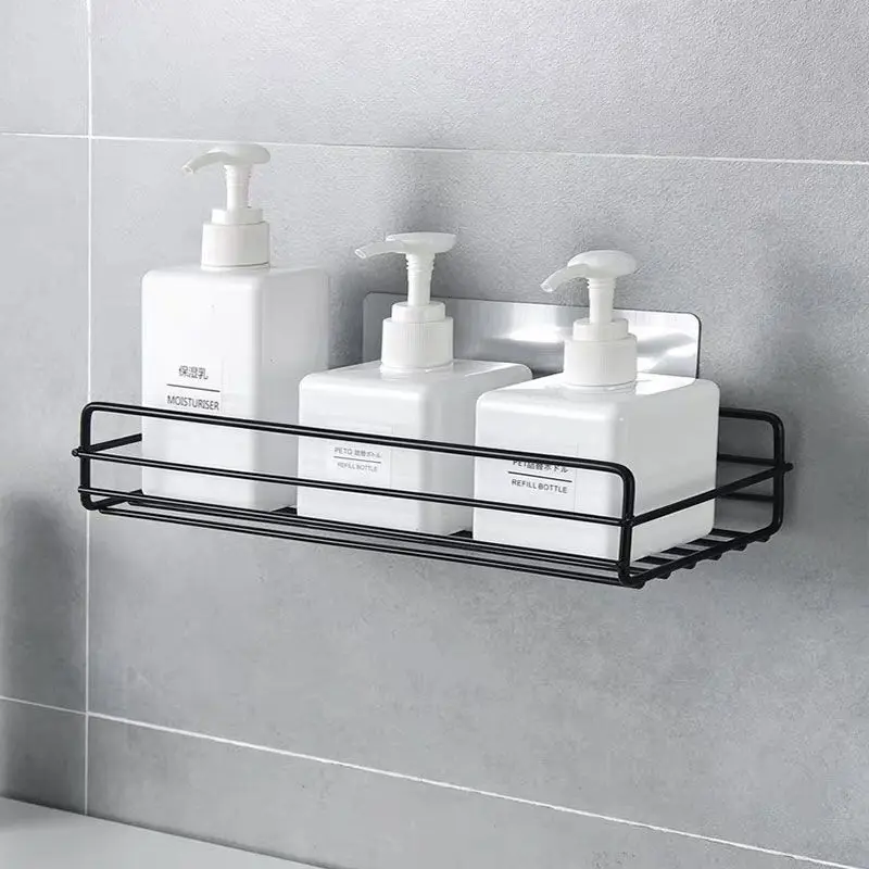 Nicht perforierte selbst klebende Waschbecken Küchen arbeits platte dreieckige rechteckige Hohl regal Bad liefert Lager regal