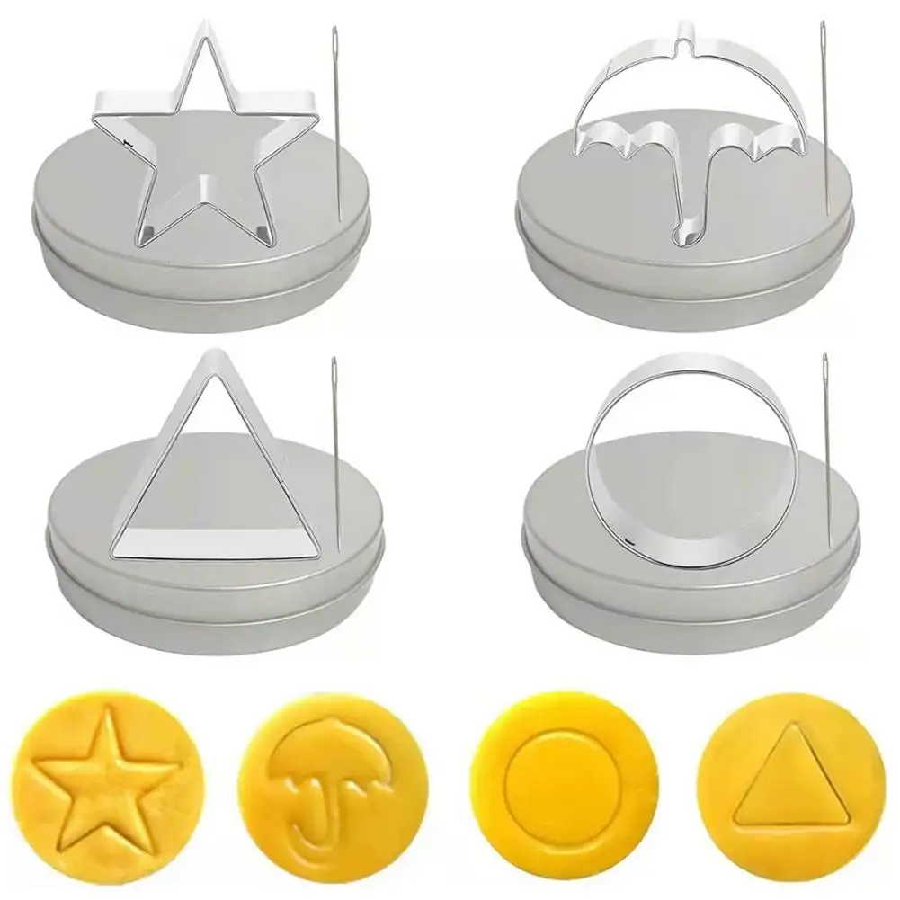 Candy Making Tools Stainless Steel Cookie Cutters Biscuit Molds Squid Sugar Game Kit Umbrella Triangle Star Food Grade Mold