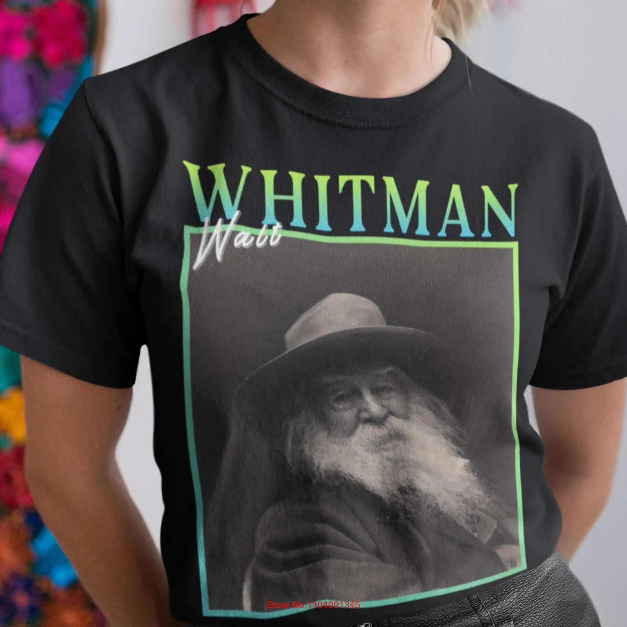 Walt Whitman T Shirt PoeT Poetry s long or short sleeves