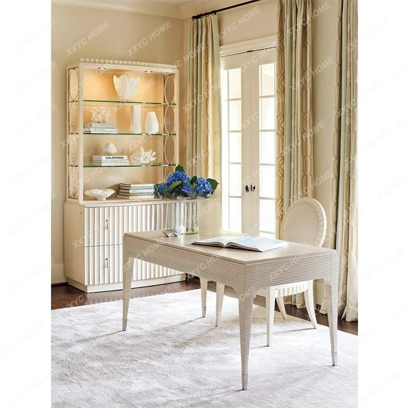 TT Modern Simple Light Luxury Solid Wood Creative Design Bookcase Showcase Study Office