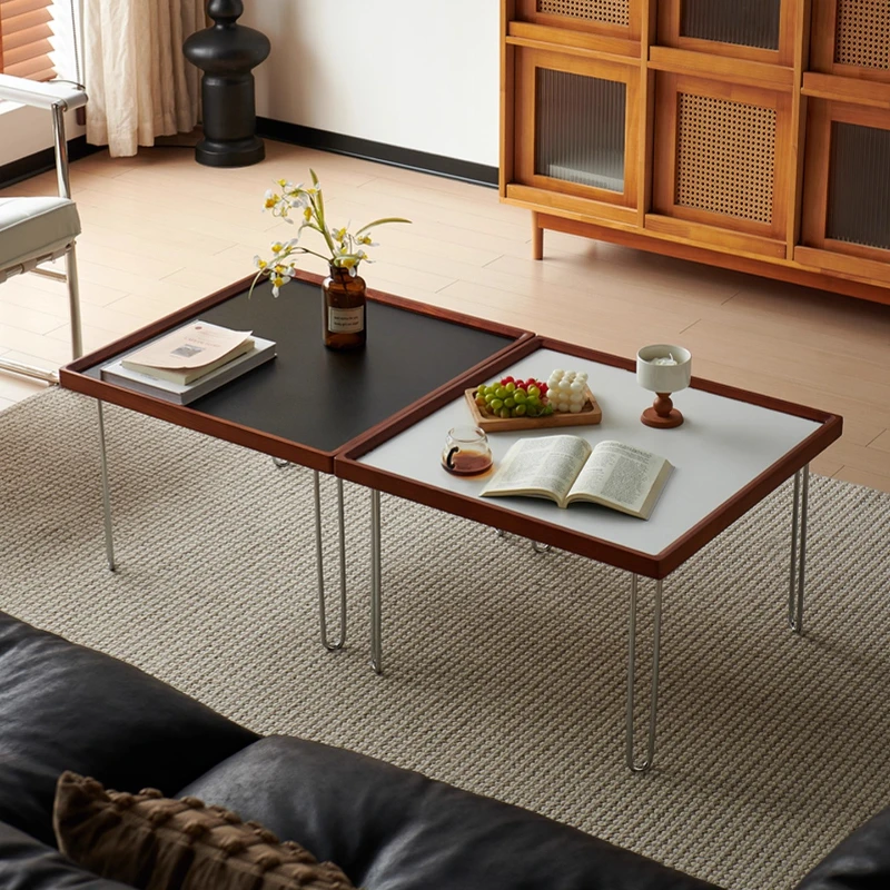 Nordic Minimalist End Tables tainless Steel Center Table for Living Room Bauhaus Square Coffee Table SDopamine Home Furniture