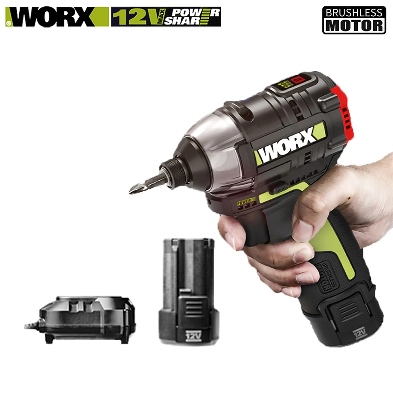 

Worx WU132 Cordless Impact Screwdriver Brushless 140Nm BareTool or With One-or-Two Batteries and 1 Charger Univeral 12v Platform