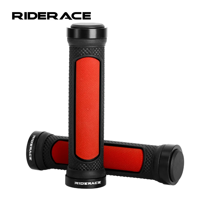 

Bicycle Handlebar Grips Lock on For MTB Mountain Bike Aluminium Alloy Non-slip TPR Rubber Non-slip Cycling Bmx Handle Bar Cover