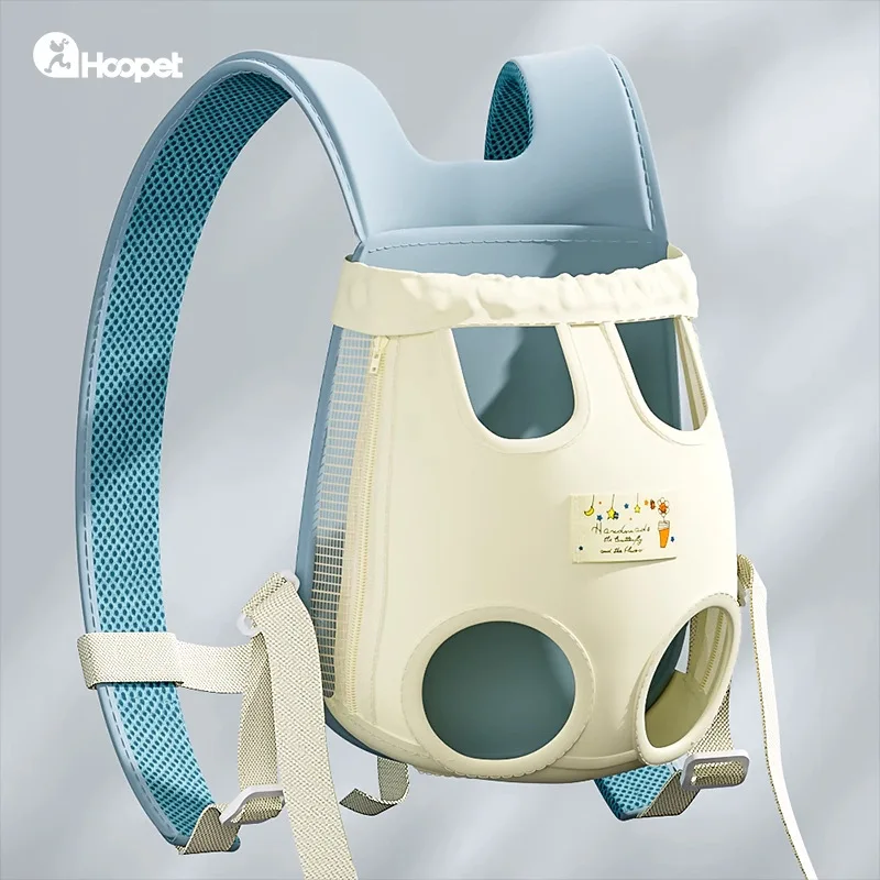 Dog Out Double Shoulder Portable Chest Strap Pet Backpack Dog Bag Back Dog Artifact Cat Carry Chest Bag Cat Bag